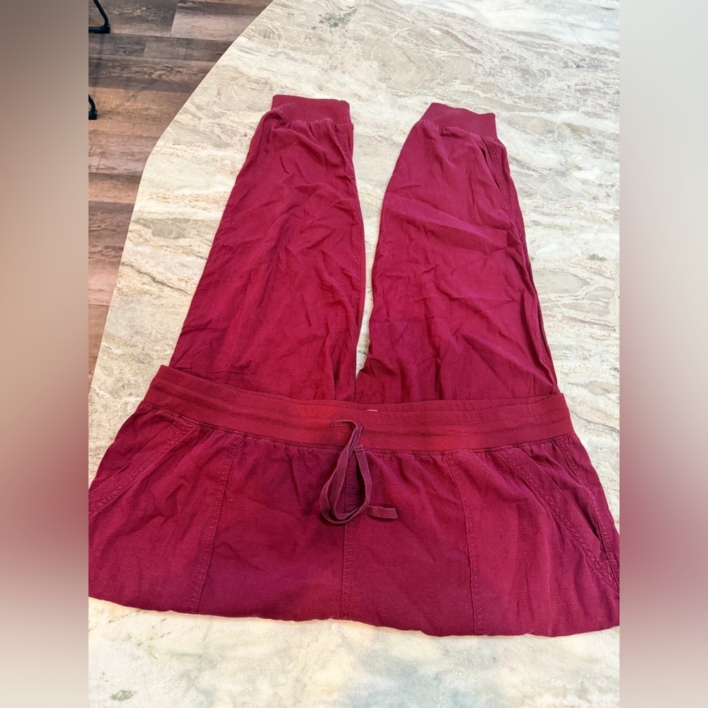 Seven7 Women’s Burgundy Jogger Pants XXL Elastic Waist Drawstring Casual Lounge